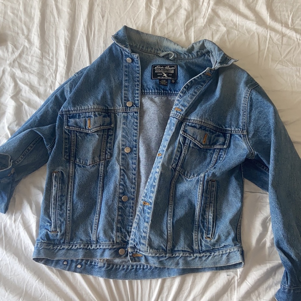 cute oversized denim jacket